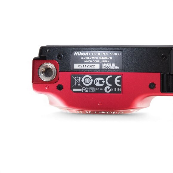 Nikon CoolPix S9100 12.1MP Compact Digital Camera Bundle - Red - Tested - Picture 8 of 11